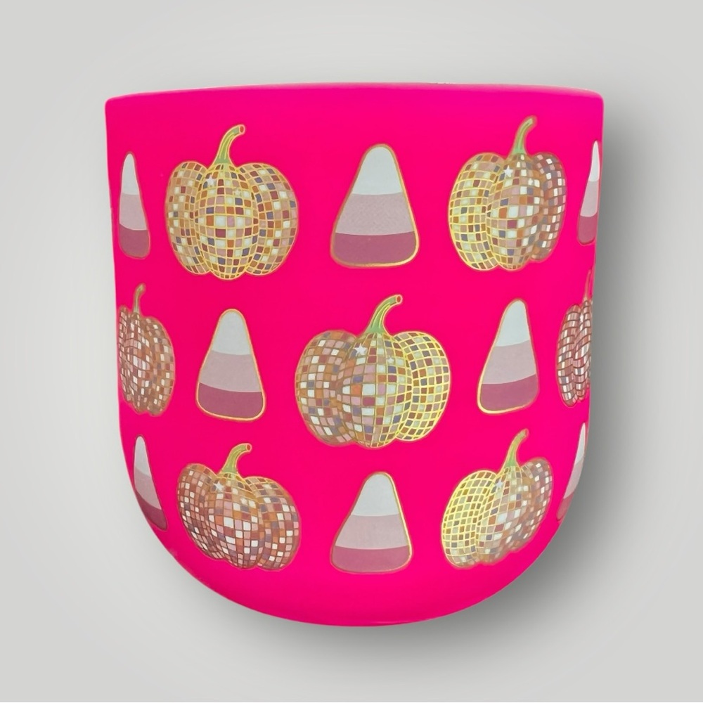 Neon Pink Autumn Halloween Pumpkin Soft Touch Matte Ceramic Mug Cup Gift New - Picture 9 of 14